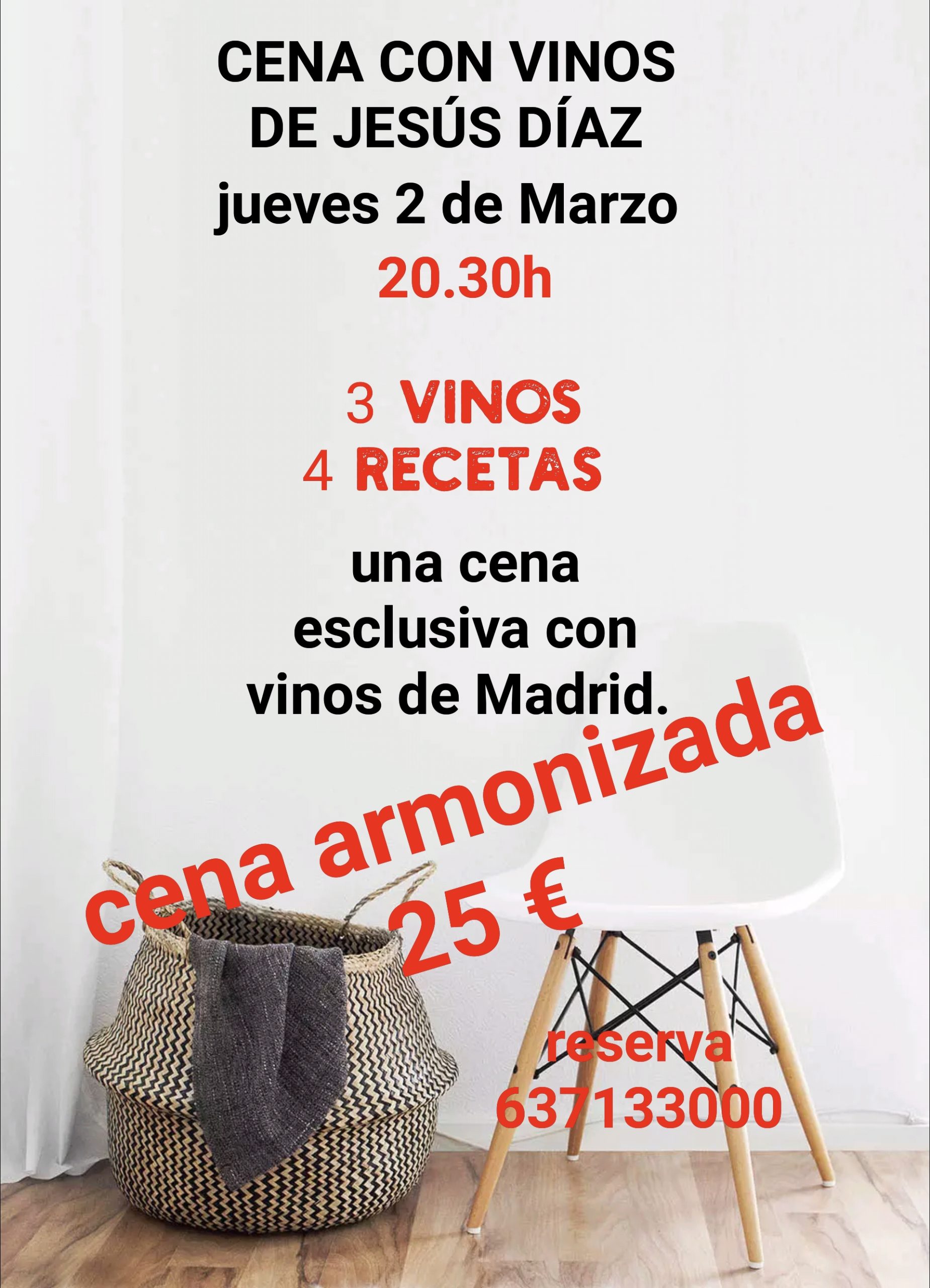 cena con vinos